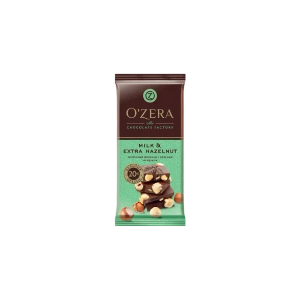 Молочный шоколад Milk & Extra hazelnut, 90г Молочный шоколад Milk & Extra hazelnut, 90г