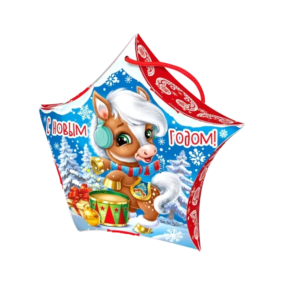 Звездочка "Оливия и Оливер" с веревочной ручкой