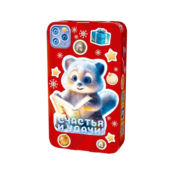 Смартфон "Мишка и Енот"  с анимацией