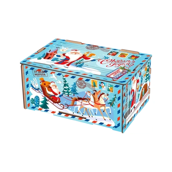 Посылка бирюзовая с анимацией