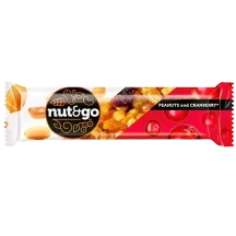 Натнгоу Батончик " Nut N Go" с арахисом и клюквой