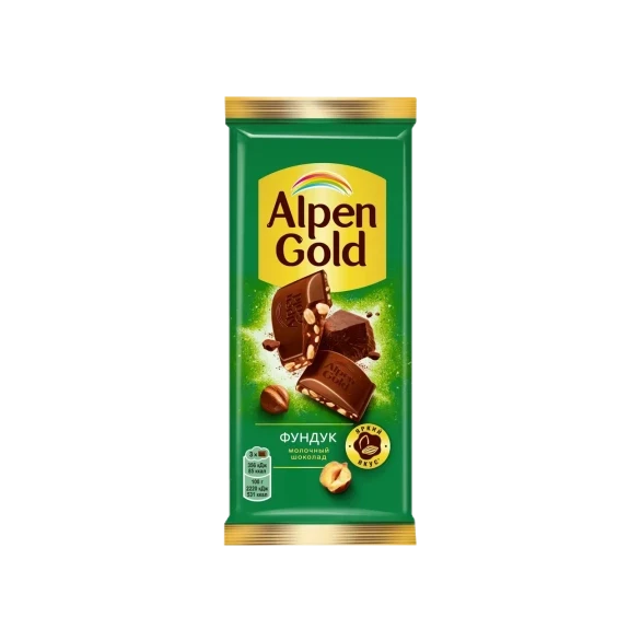 Альпен Гольд с фундуком Шоколад молочный