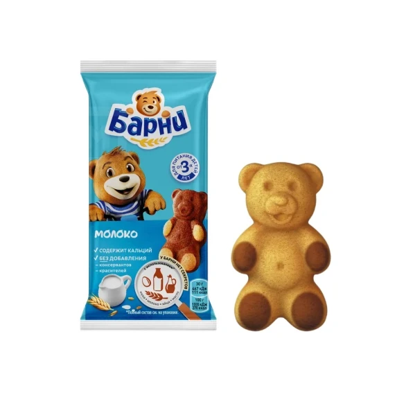 Медвежонок Барни с молочной начинкой