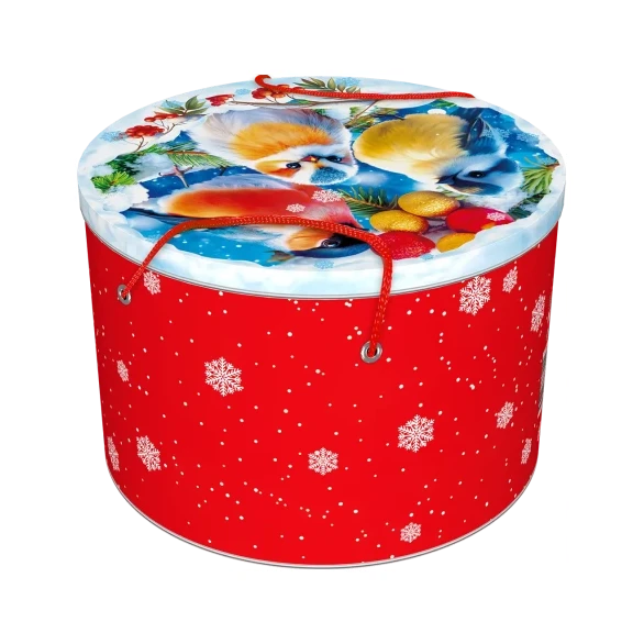 Круглая макси "Ягодки" с веревочными ручками